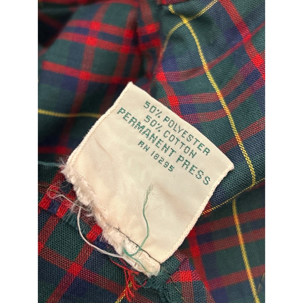 Vintage Ina Carol Plaid Shift Dress Dark Academia Preppy Classic Preppy Tartan - Picture 6 of 7